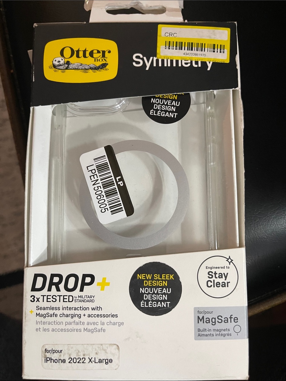 OtterBox Clear Transparent Symmetry Series Case iPhone 2022 X-Large